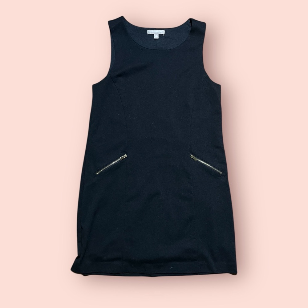 Banana Republic Black Mini Dress with Zipper Pockets